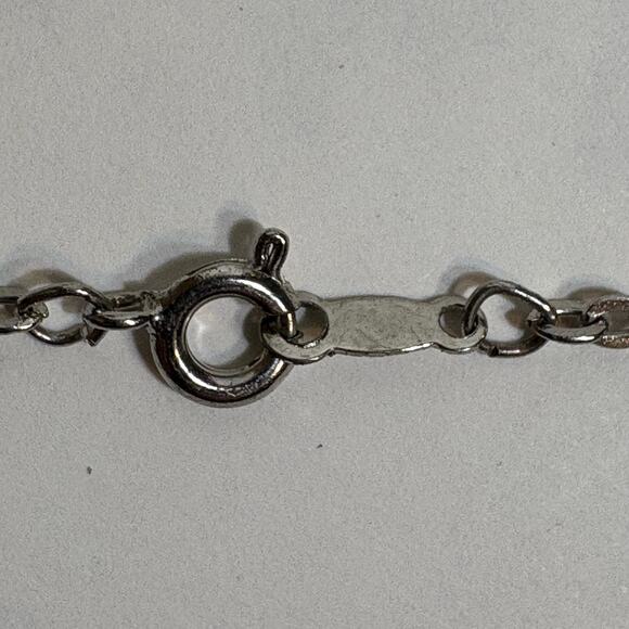 Silver Tone Heart Pendant Necklace Open Statement Retro Love Valentines Gift - Picture 7 of 8